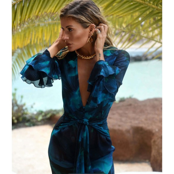 Rat & Boa Fiorella‎ Sheer Long Sleeve Dress XXS